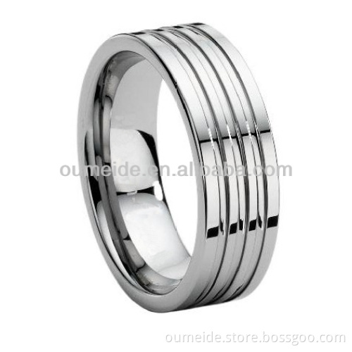 Titanium Wedding Band Ring Multi Band Effect Ring